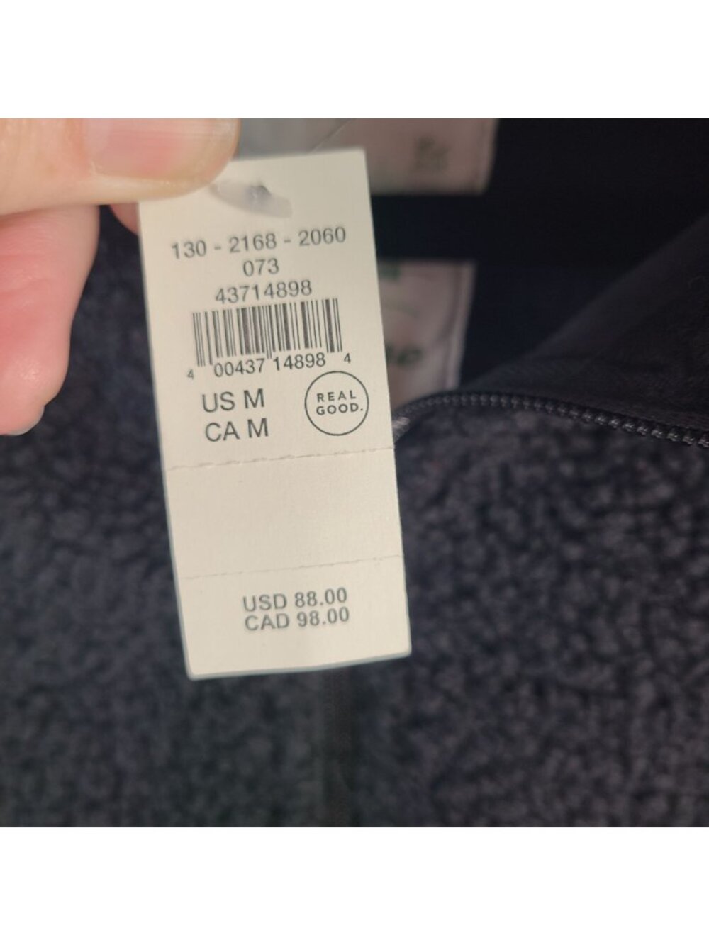 NEW Offline By Aerie Ski Lodge Black Sherpa Jacket With Quilted Sleeves Sz M - Picture 3 of 9